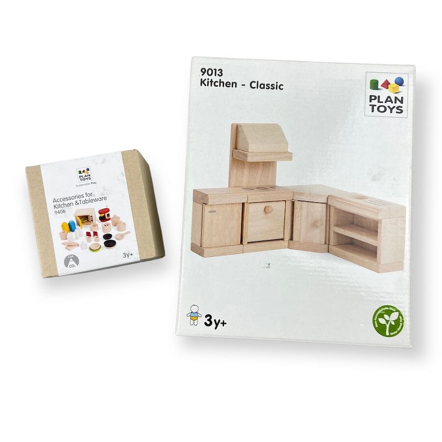 PlanToys - PlanToys Dollhouse Kitchen & Accessories