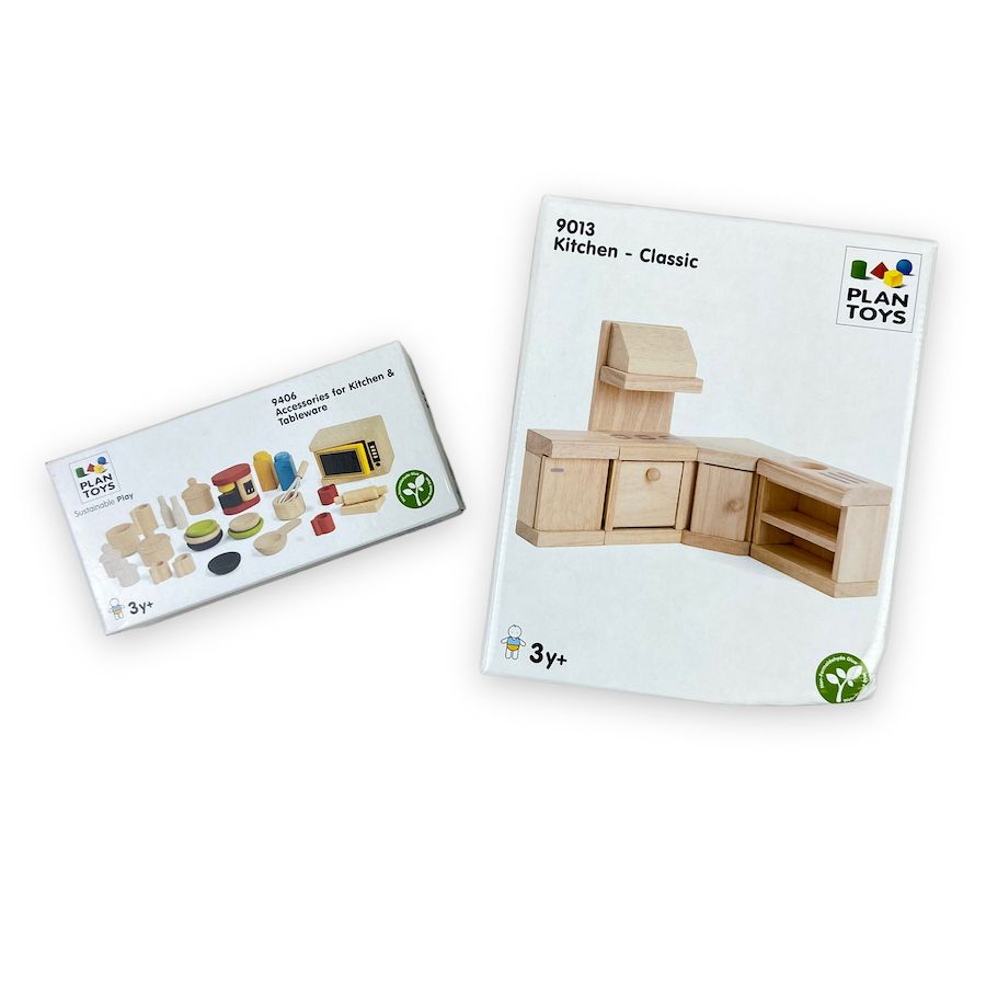 PlanToys - PlanToys Dollhouse Kitchen Bundle