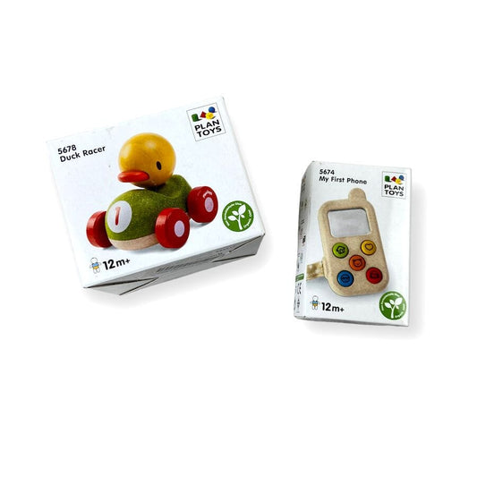 PlanToys Duck Racer & My First Phone Baby Toys & Activity Equipment 