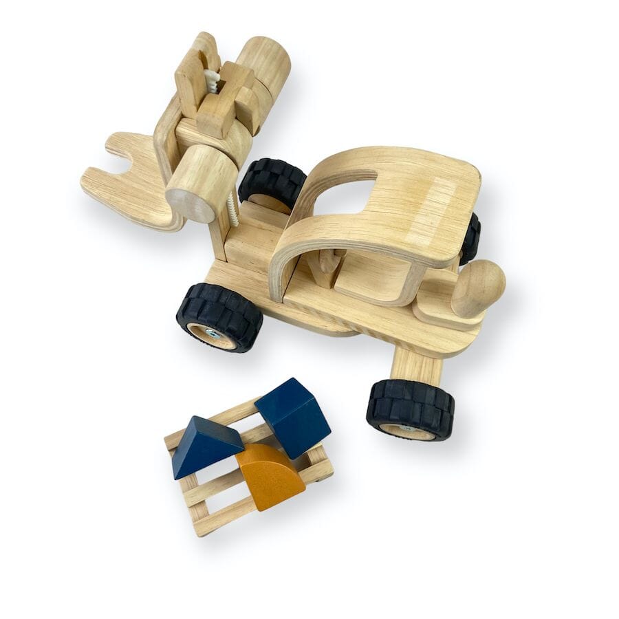 PlanToys - PlanToys Forklift Set with Shaped Blocks