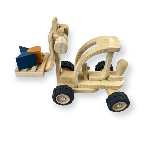 PlanToys Forklift Set with Shaped Blocks Toys 