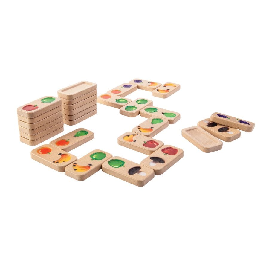 PlanToys Fruit & Veggie Domino Set Toys & Games 