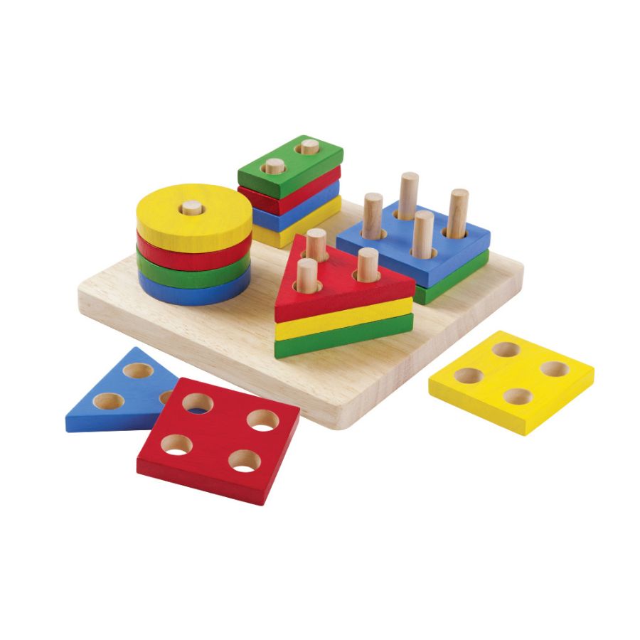 TOYCYCLE - PlanToys Geometric Sorting Board