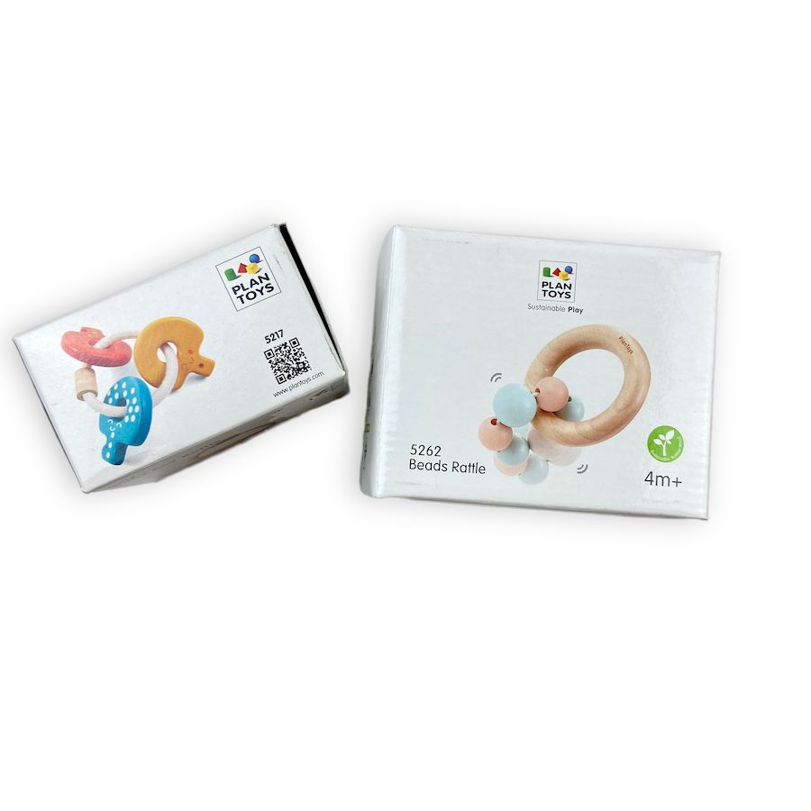 PlanToys Infant Rattle Bundle Baby Toys & Activity Equipment