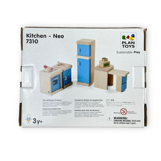 PlanToys Kitchen - Neo wooden dollhouse furniture and accessories