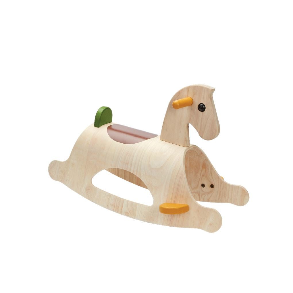 PlanToys USA - PlanToys Palomino Wooden Rocking Horse - Modern Rustic