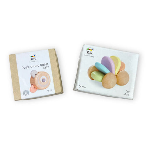PlanToys Peek-a-Boo Roller Bundle Baby & Toddler 
