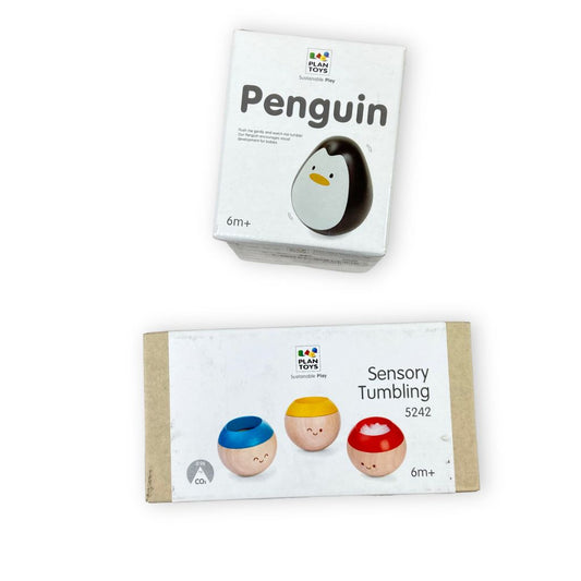 PlanToys - PlanToys Penguin Wobbler & Sensory Tumbling