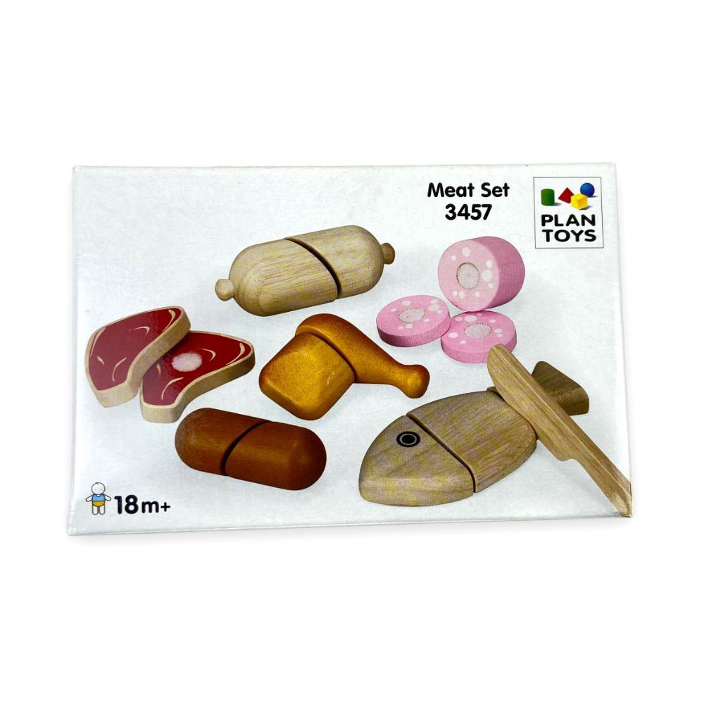 TOYCYCLE - PlanToys Pretend Food Meat Set