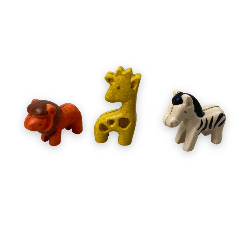PlanToys Safari Animal Play Set Toys 