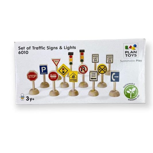 PlanToys - PlanToys Set of Traffic Signs & Lights