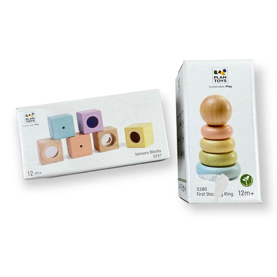 PlanToys - PlanToys Stacker and Blocks Bundle