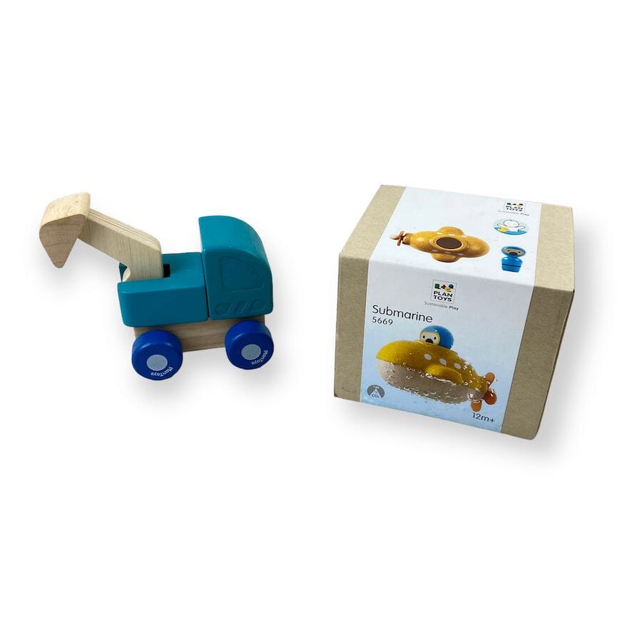 PlanToys Submarine & Excavator Set Toys 