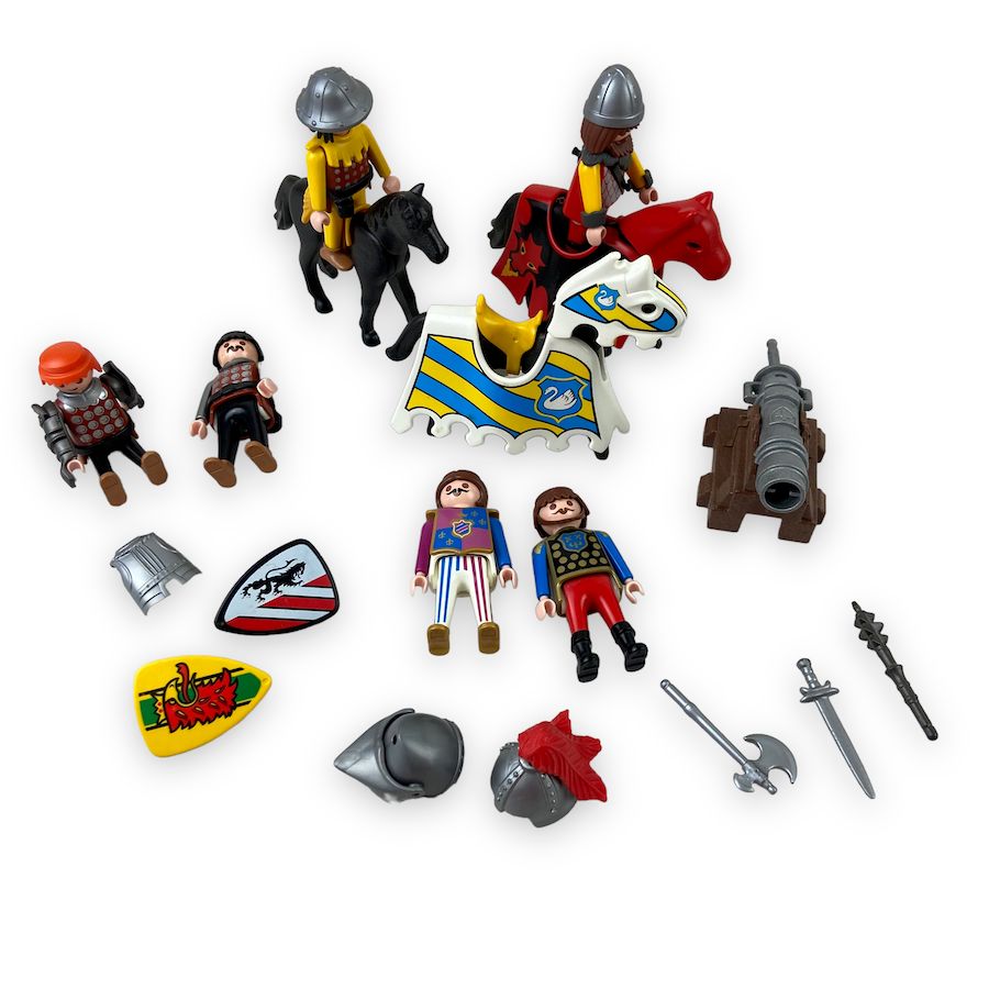 TOYCYCLE - Playmobil Knight Figures and Horses