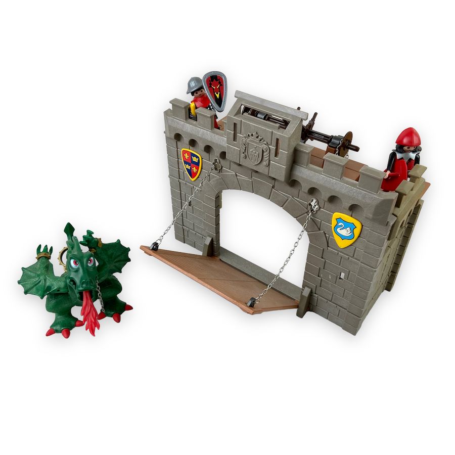 TOYCYCLE - Playmobil Medieval Castle Draw Bridge Partial Set