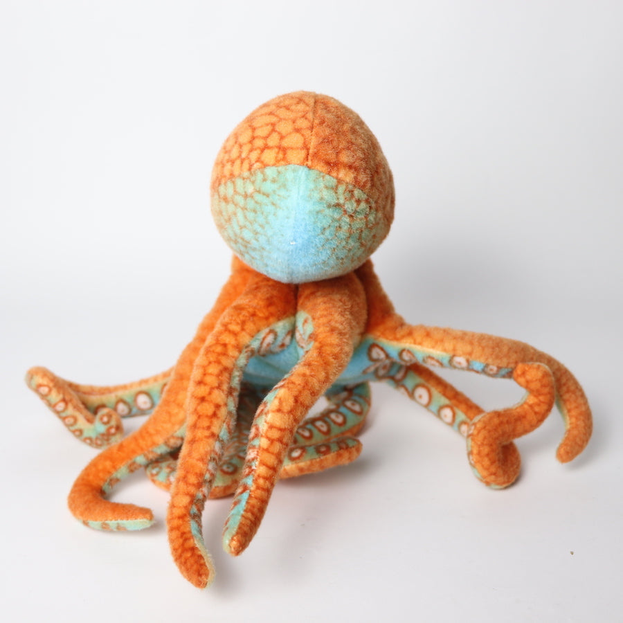 Plush Octopus and Chameleon Pair 