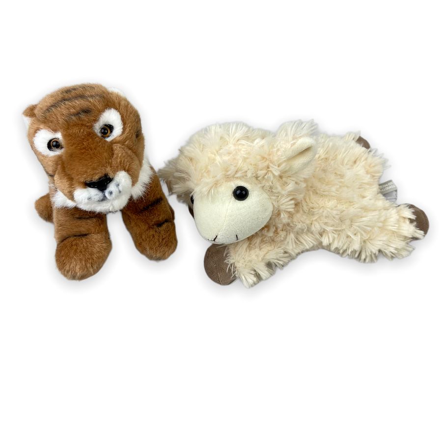 TOYCYCLE - Plush Tiger and Lamb Bundle