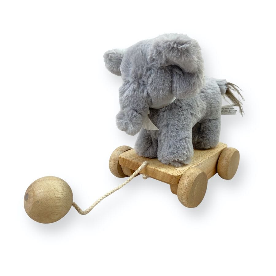 Pottery Barn Kids Pull-Along Elephant Plush Toy Toys 