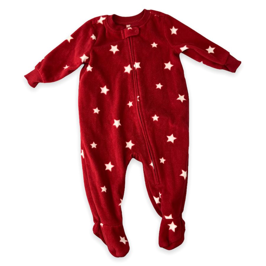 Primary Fleece Star Footed Pajama 3-6M 