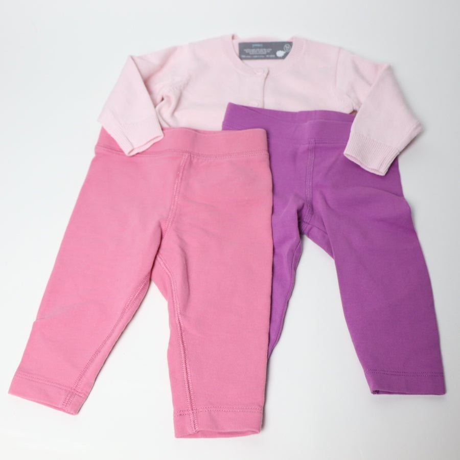 TOYCYCLE - Primary Leggings & Cardigan Set 3 - 6M