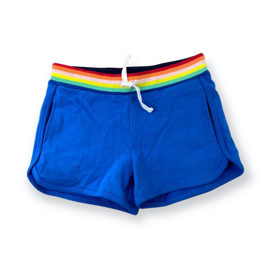 Primary - Primary Rainbow Trim Track Shorts 8 - 9Y