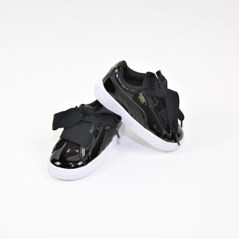 Puma Black Patent Sneakers Size 7C 