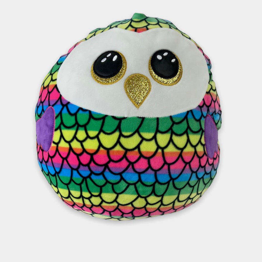 Rainbow Owl Squish-a-Boo 