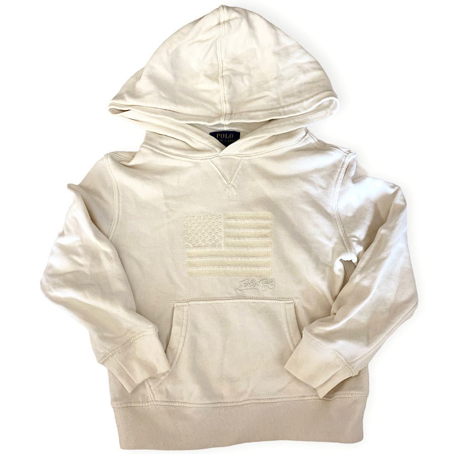 TOYCYCLE - Ralph Lauren Boys Cream Hooded Sweatshirt 4T