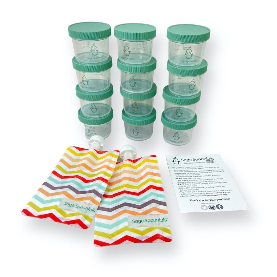 Sage Spoonfuls - Sage Spoonfuls Baby Food Storage Jar Set