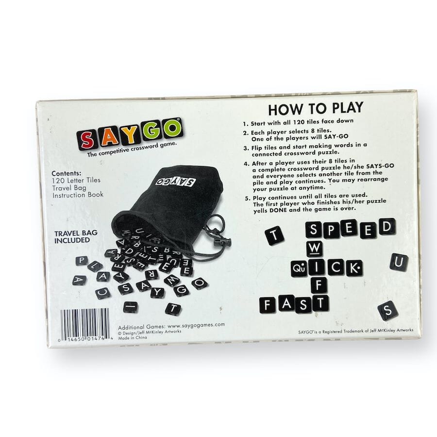 SAYGO Competitive Crossword Game Toys & Games 