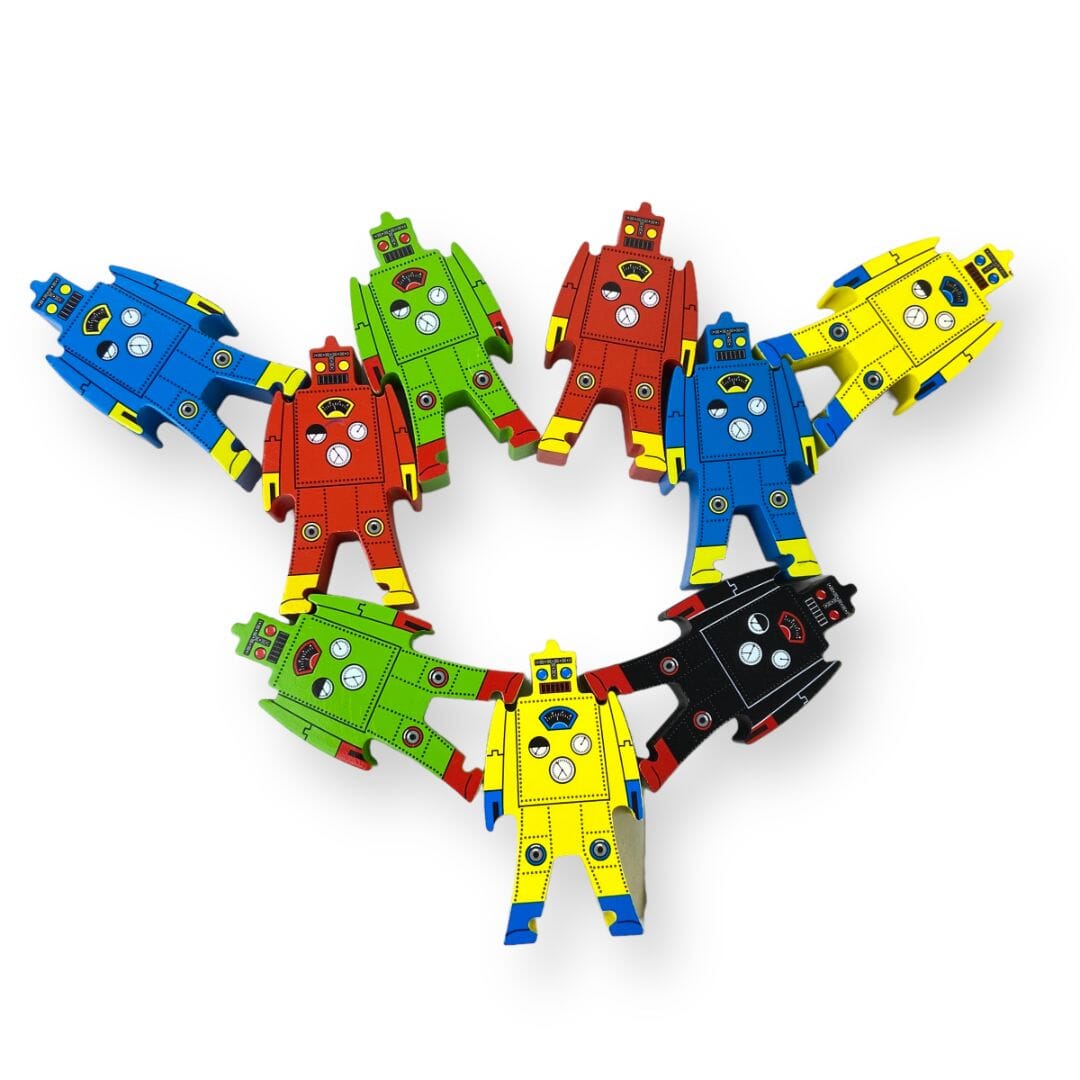 Schylling - Schylling Wood Stacking Robots