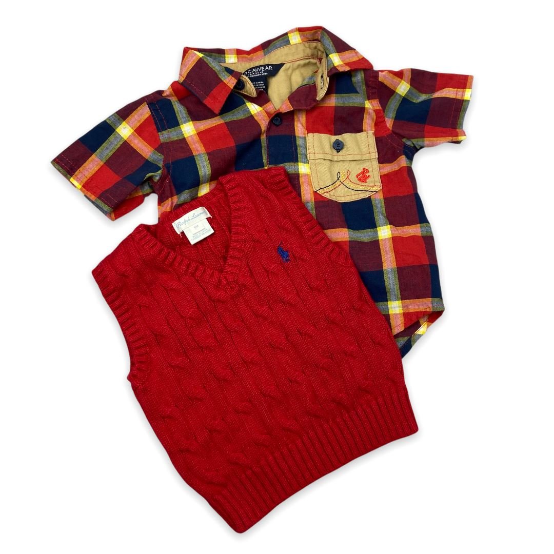 TOYCYCLE - Shirt and Vest Bundle 12M