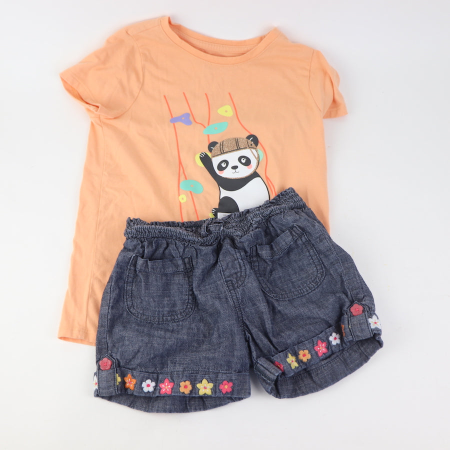 Shorts & Tee Size 6 