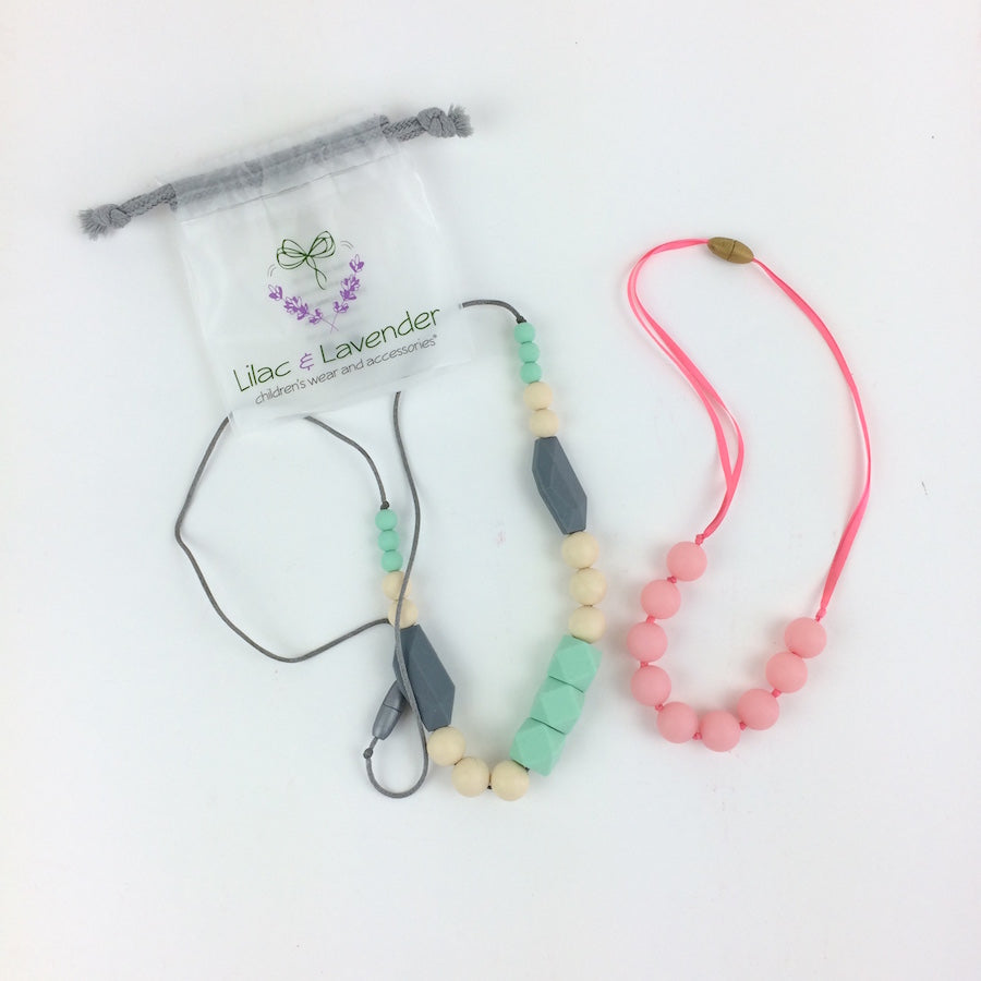 Silicone Bead Teething Necklaces 