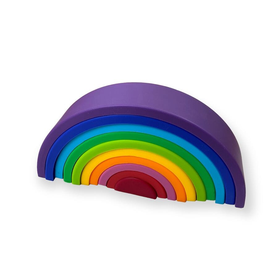 Silicone Rainbow Nesting Stacker Toys & Games 