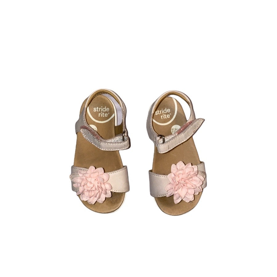 Stride Rite Pink Floral Sandal 6.5 