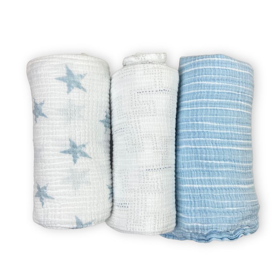 Aden & Anais - Swaddle Blanket Bundle in Blues