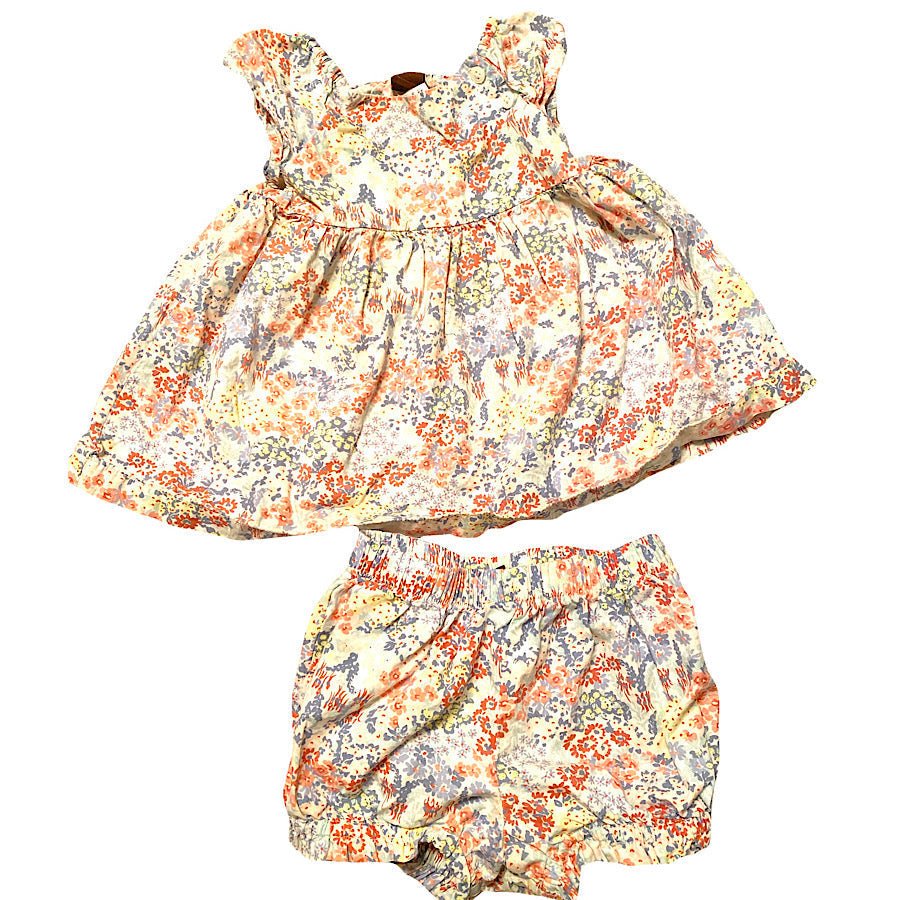 TOYCYCLE - Tea Collection Dress & Diaper Cover 18 - 24 M