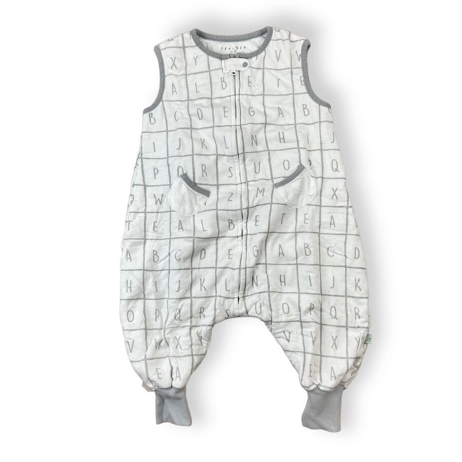 TealBee Dreamsuit with Alphabet Print - 2T-3T Baby & Toddler Sleepwear 