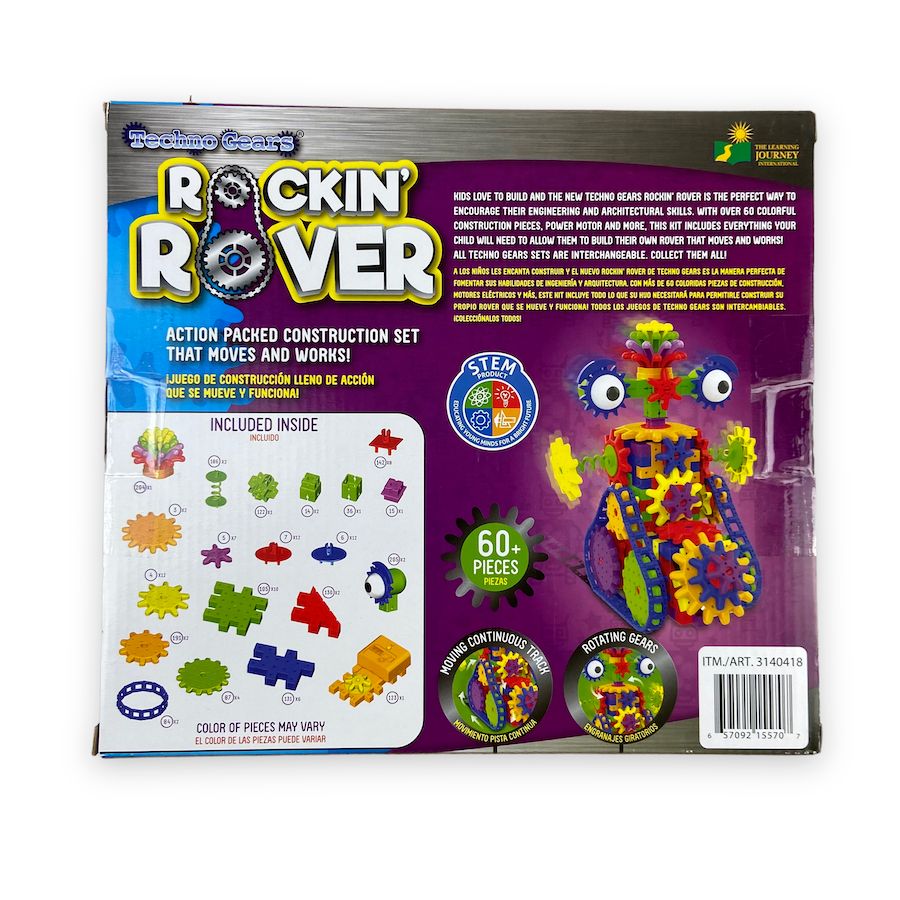 Techno Gears Rockin' Rover STEM Building Kit Building Toys