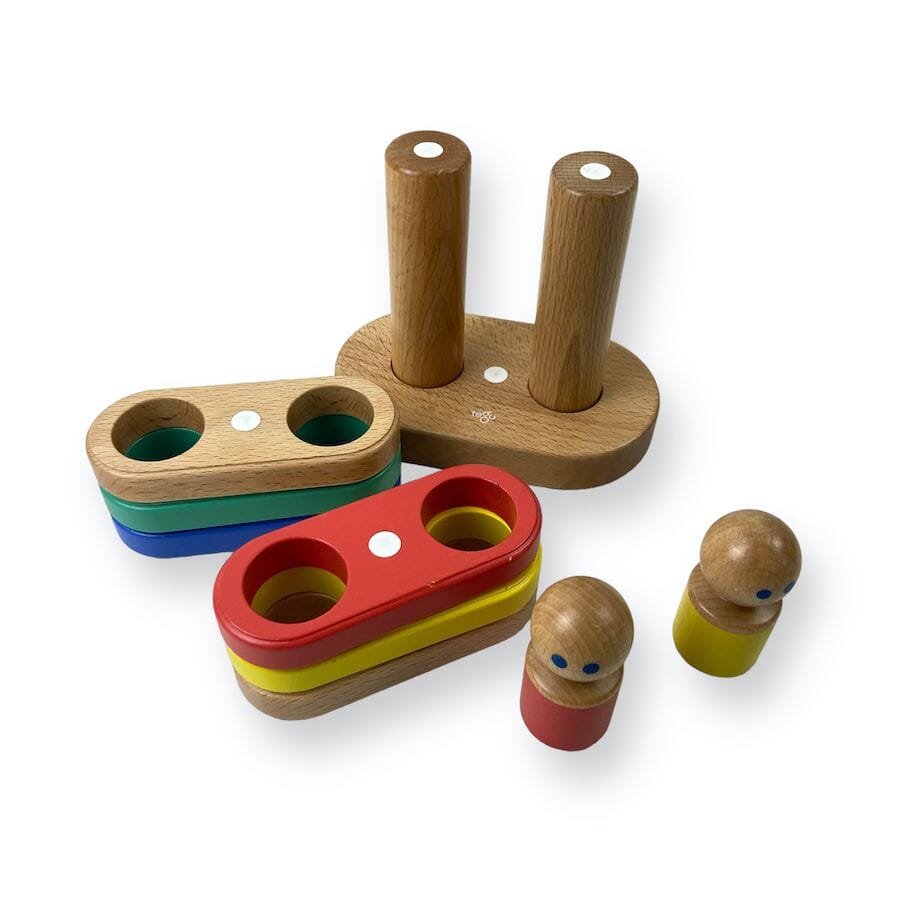Tegu 11-Piece Magnetic Stacker Toys 