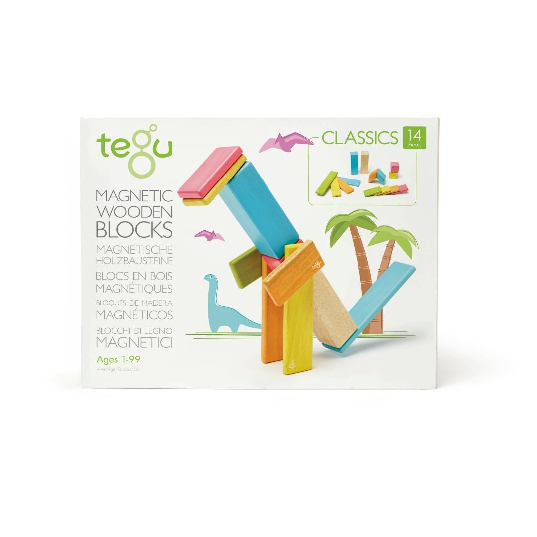 Tegu - Tegu Magnetic Wooden Blocks - 14 Piece