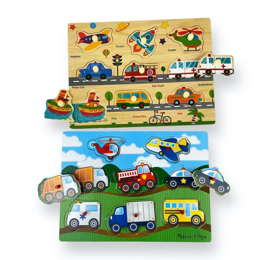 Various - Toddler Wooden Puzzle Duo