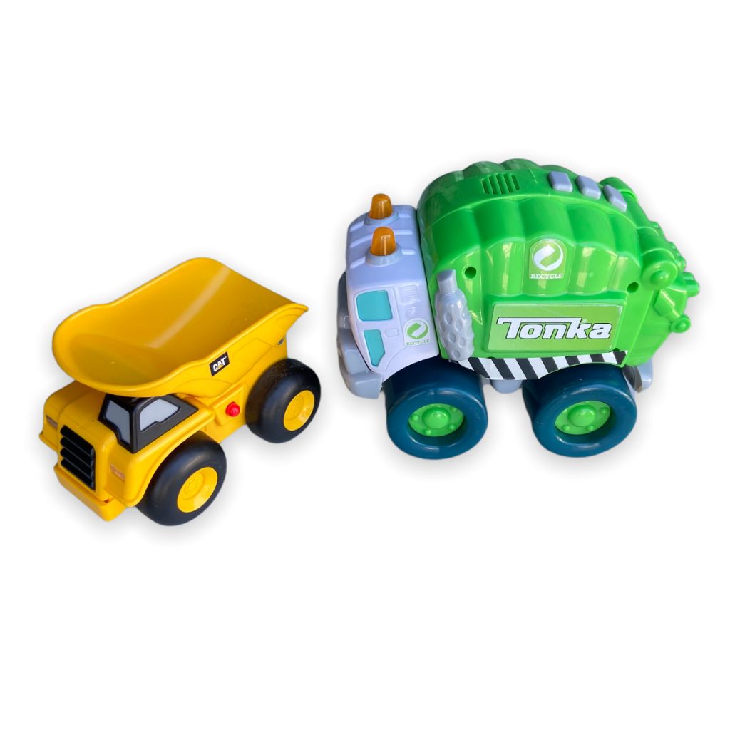 TOYCYCLE - Tonka and Cat Truck Set