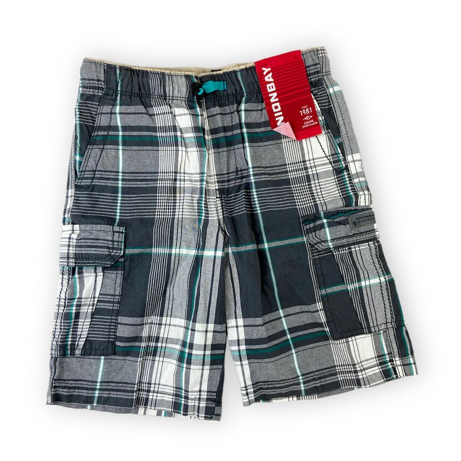 TOYCYCLE - Union Bay Plaid Cargo Shorts 6Y