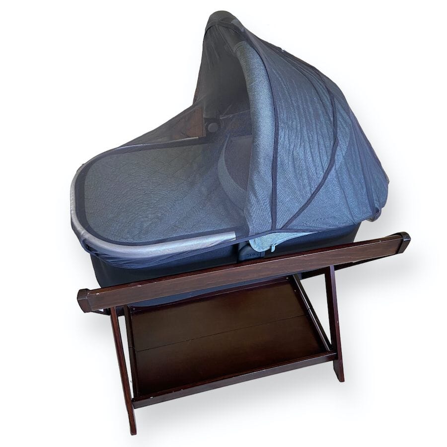 Uppababy - Uppababy V2 Bassinet with Stand - Emmett Green Melange