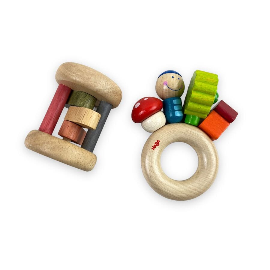 TOYCYCLE - Wooden Baby Rattle Bundle