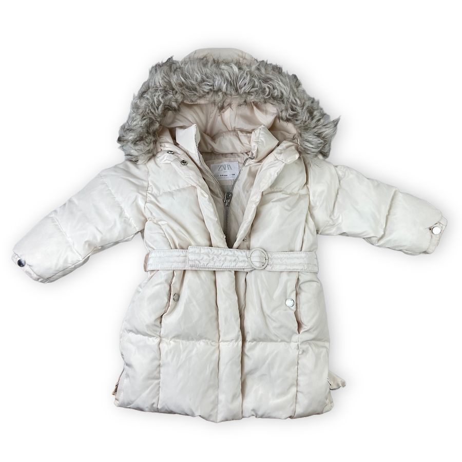 Zara Hooded Puffer Coat 3-4Y Kids Clothing