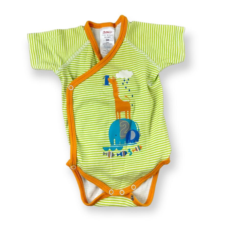 Zutano Striped Bodysuit 3M Baby & Toddler Clothing 